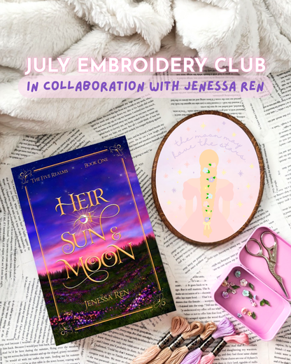 July Embroidery Club Kit