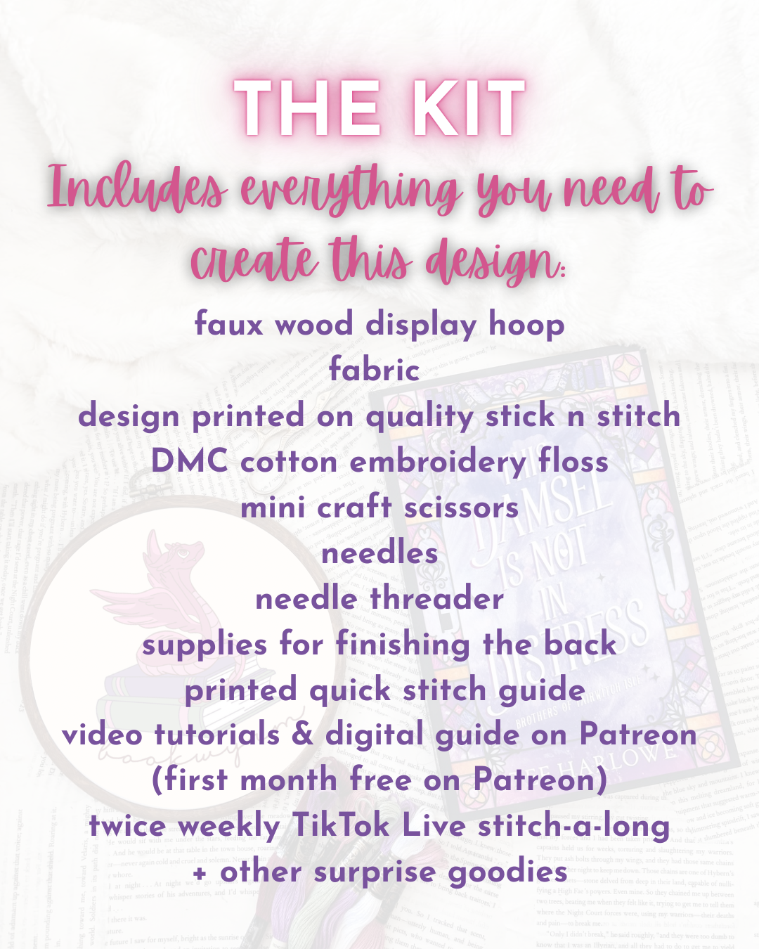 April Embroidery Club Kit