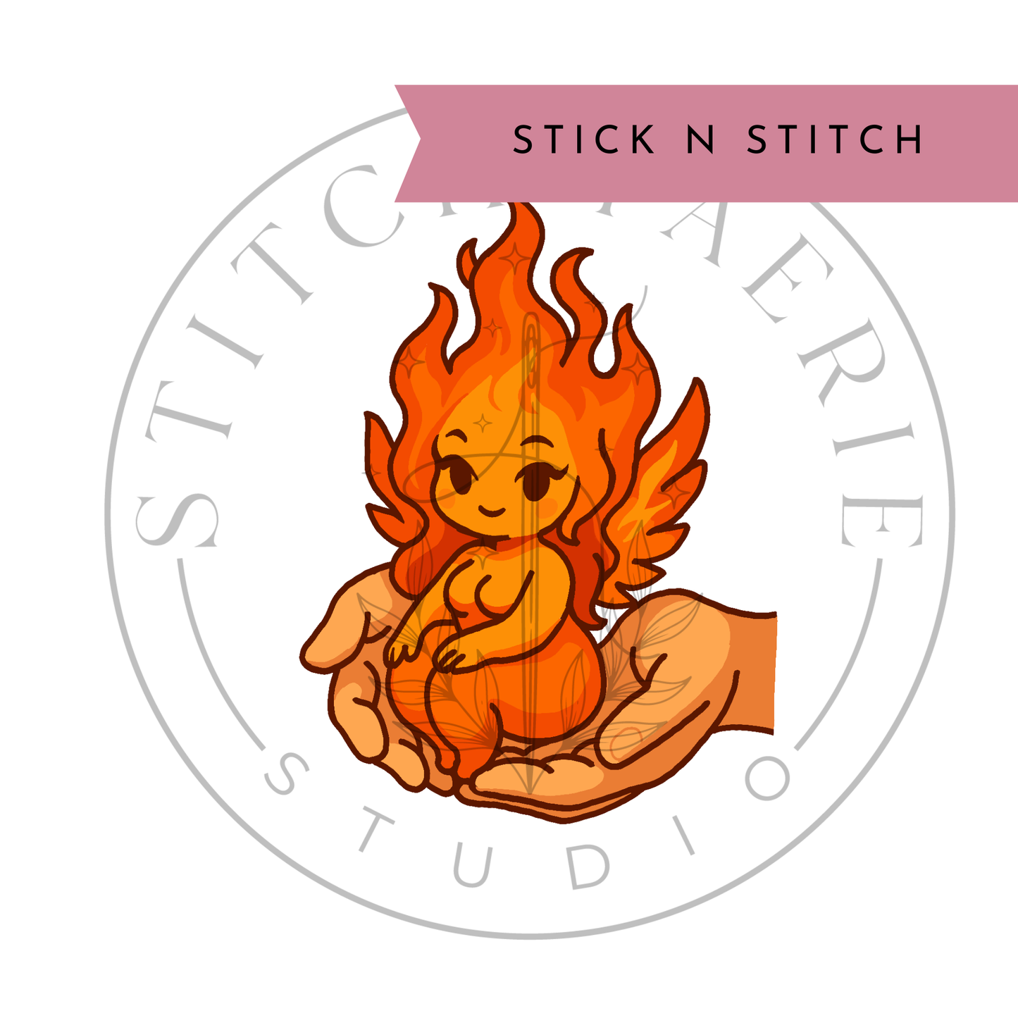 Fire Sprite Stick 'n Stitch