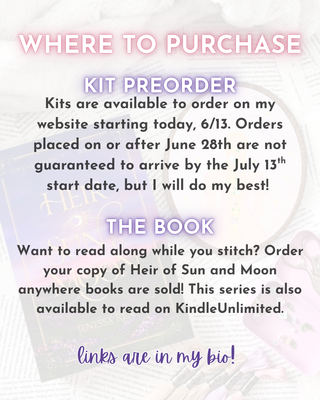 July Embroidery Club Kit