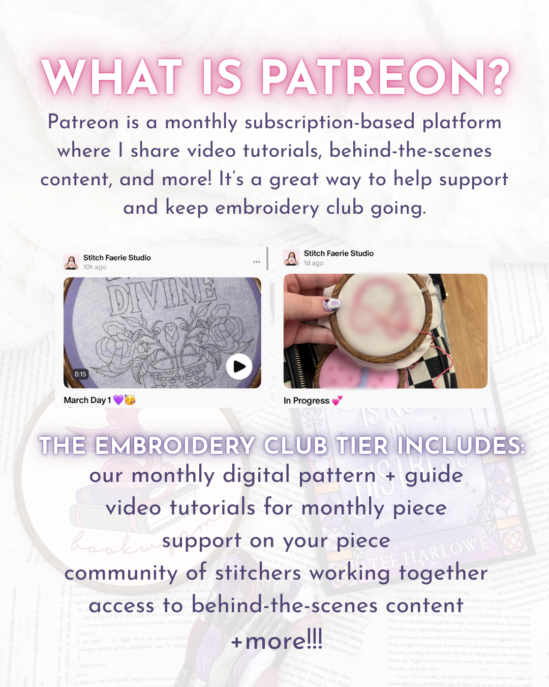 April Embroidery Club Kit