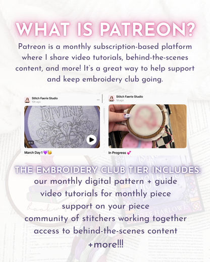 April Embroidery Club Kit