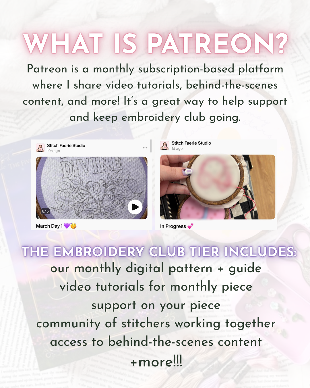 July Embroidery Club Kit